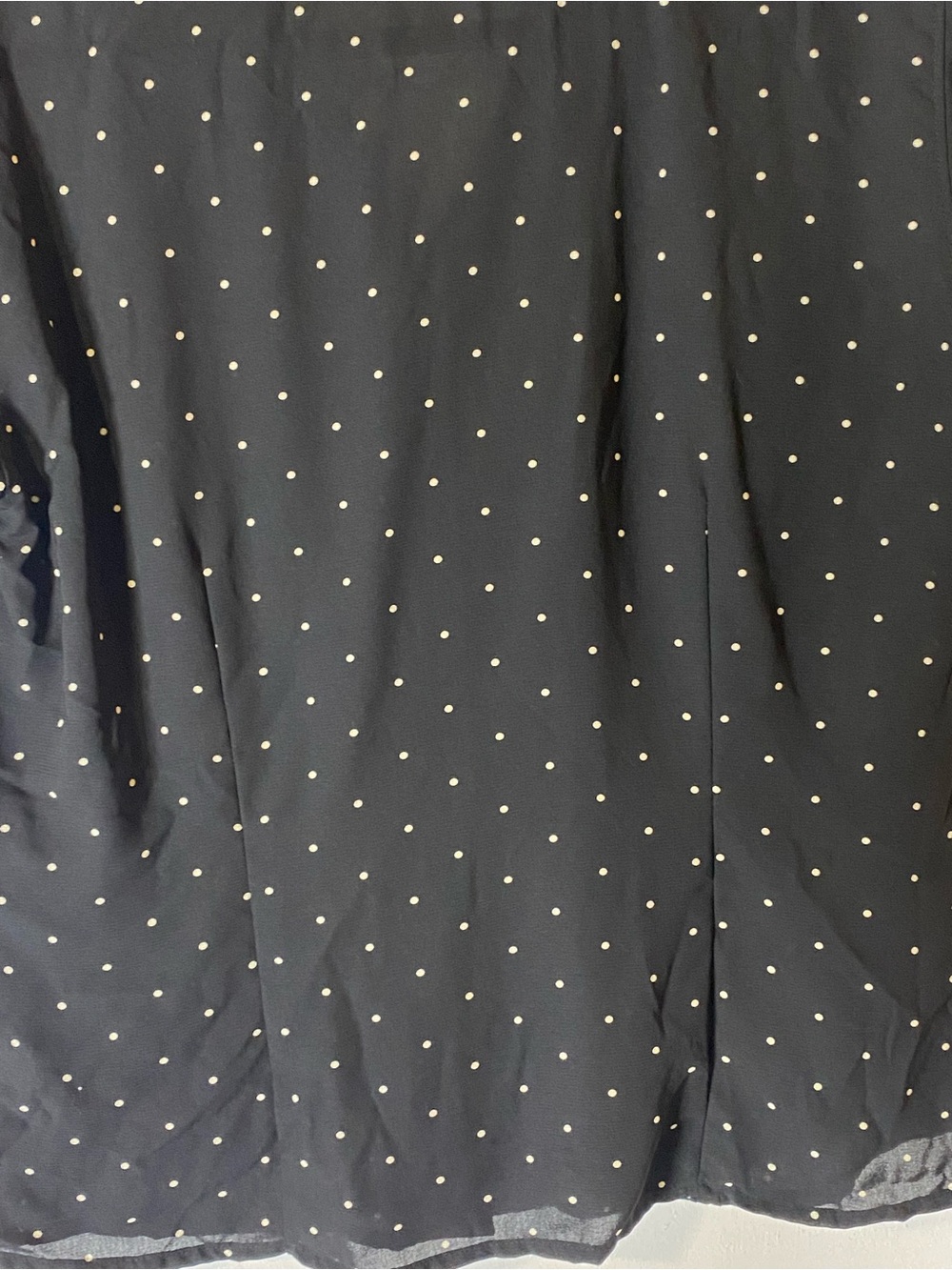 Covington Black White Polka Dot Blouse Career Office Core Preppy Top M 10-12 - Picture 8 of 10